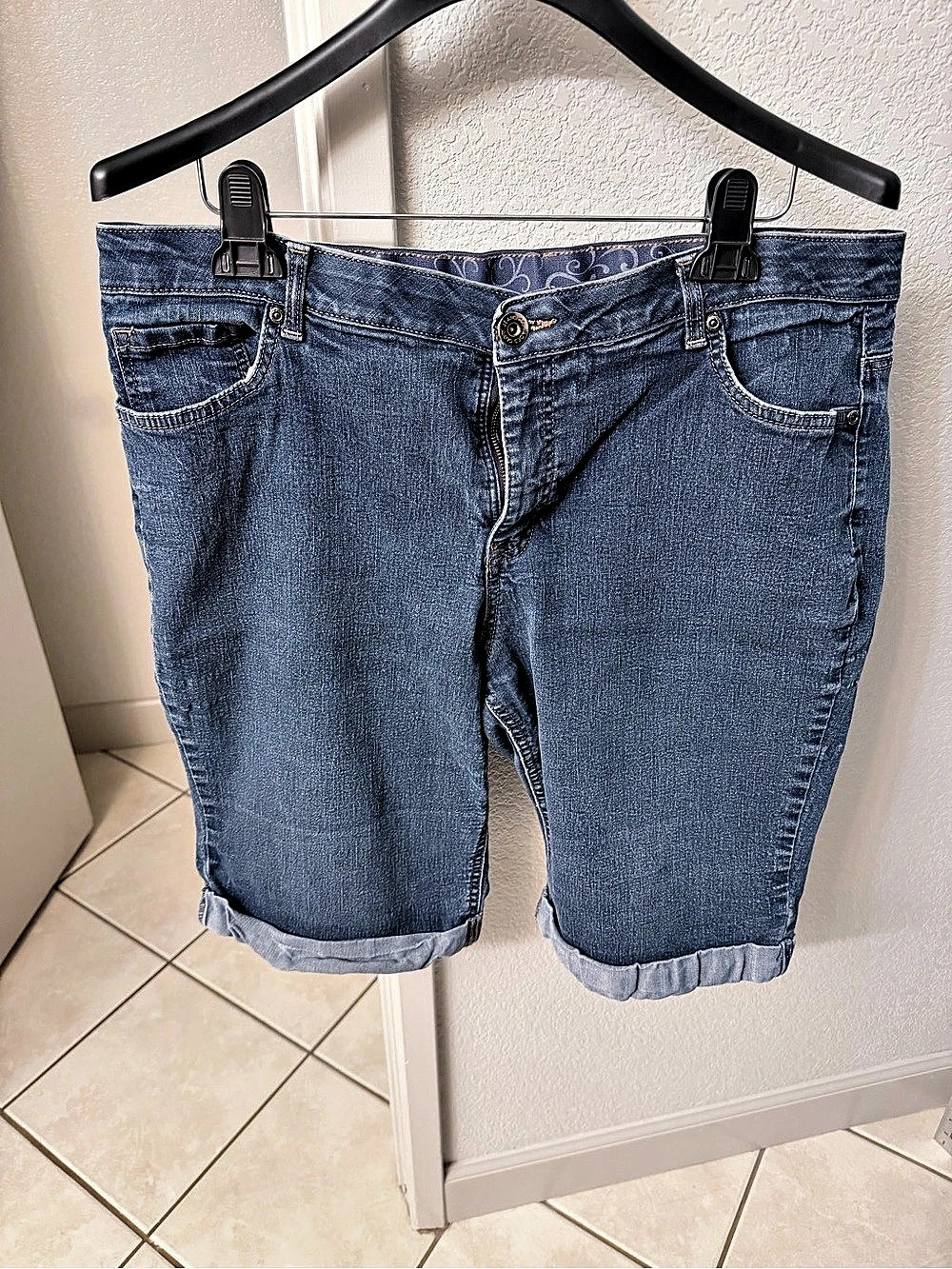 Women's Denim Bermuda Shorts Size 18W